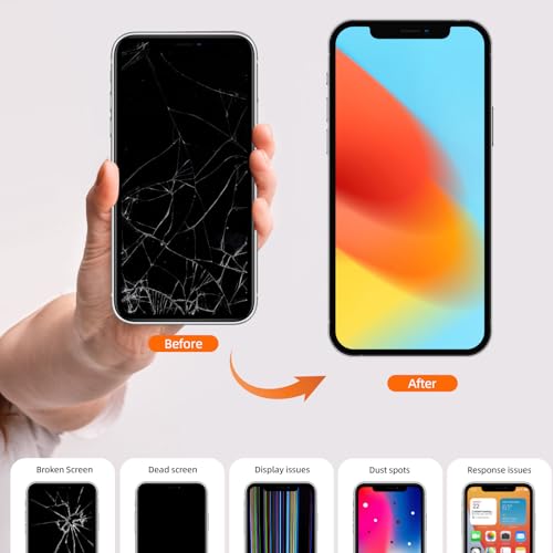 for iPhone 13 Screen Replacement ,Wholesale Full HD LCD Display 3D Touch Digitizer Frame Assembly with Waterproof Adhesive for (Models A2633, A2482, A2631, A2634, A2635) 6.1 inch ,No Repair Tools