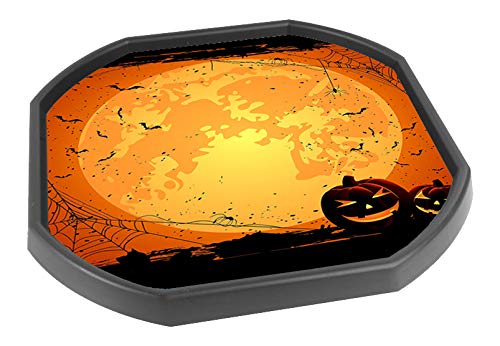 Tiger Moon The Tiger Moon Trading Company Ltd Halloween Pumpkin Vinyl Tuff Tray Insert - 86 x 86 cm - Ideal for Large Tuff Spot Tuff Tray - Tuff Tray NOT Included