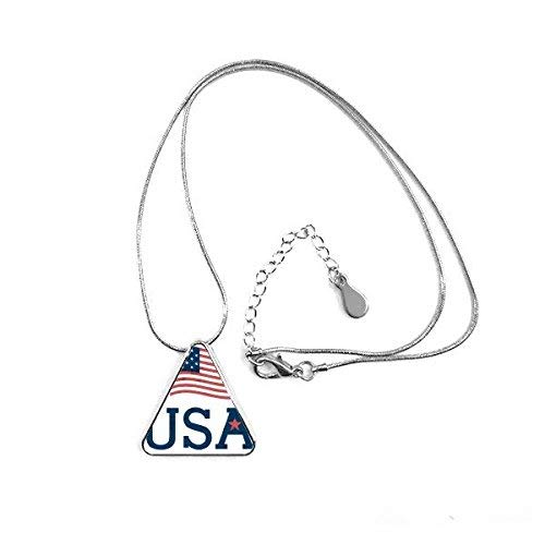 Collier USA pendentif triangle pour un look urbain et branché