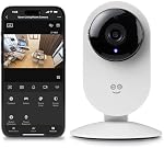 Geeni Glimpse Indoor Security Camera - 1080p HD Video, 2-Way Audio, Motion Alerts, WiFi Compatible with Alexa & Google Home, White