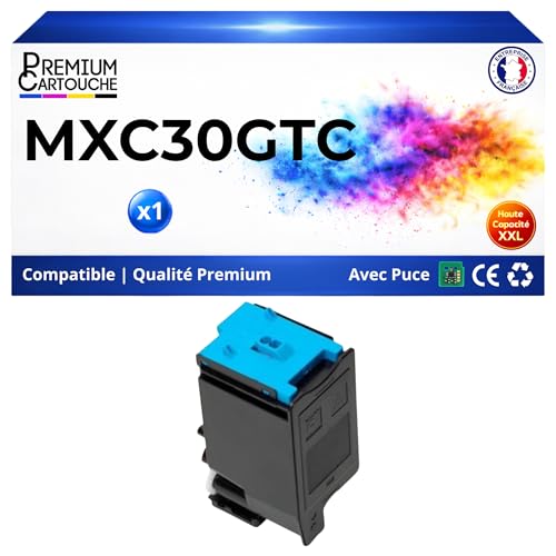 Toner premium MX-C30GT-C cyan pour Sharp MXC30GTC l'excellence graphique de 6000 pages