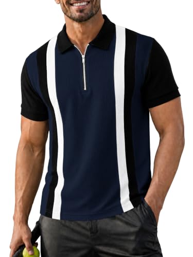 Image of EYEBOGLER Premium Textured Self-Design Half Sleeve Collar Polo T-Shirt for Men || Packs Also Available