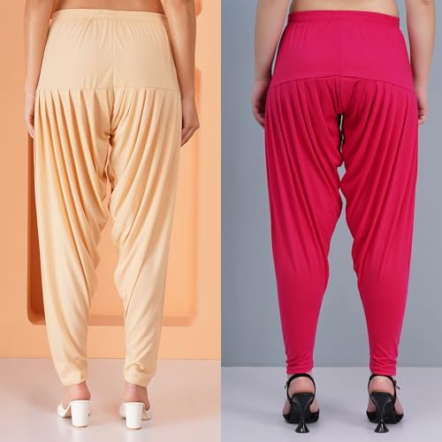 Image of Buy That Trendz Women's Viscose Dhoti Patiyala Salwar Harem Bottoms Pants