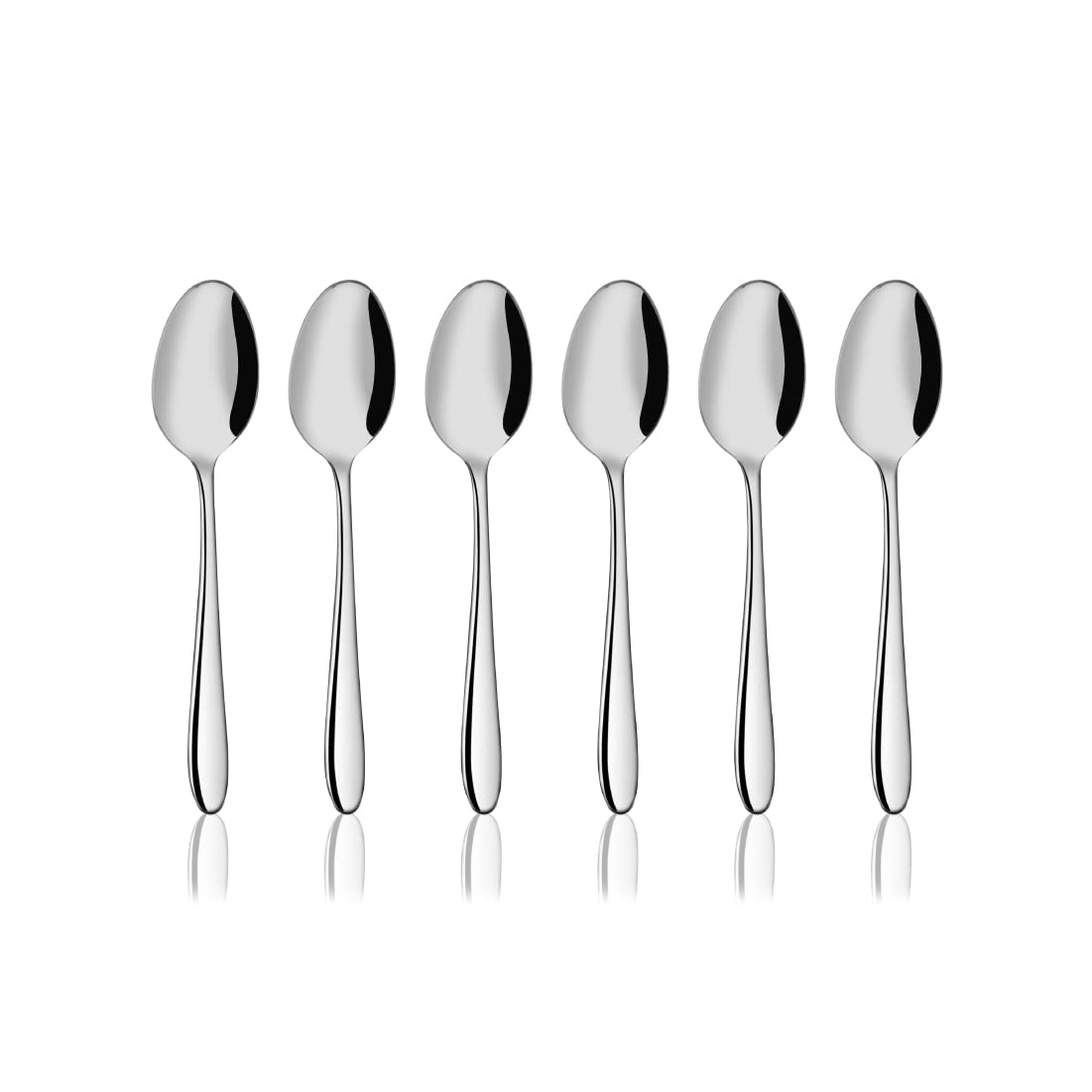 Shri & Sam Stainless Steel Gracy Baby Spoon, 6 Pieces