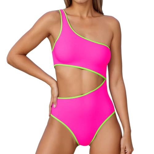 Maillot de bain uni rose vif XXL pour vos soirées piscine et vacances à la plage