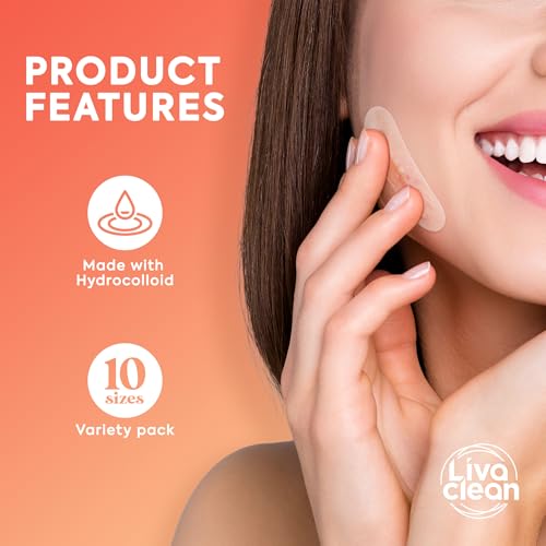 LivaClean 272 CT Pimple Patches Variety Pack Hydrocolloid Patches - Acne Patch XL, Large Pimple Dres