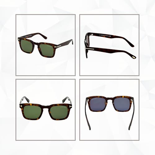 Tom Ford Dax FT0751 Square Sunglasses for Men +BUNDLE with ACCESSORY EYEWEAR KIT3