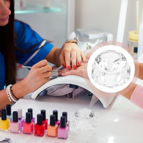 Contenedor de cristal para mezcla de líquido de uñas miniatura 6