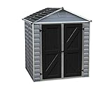 Palram SkyLight Storage Shed | 6' x 5' | Gray