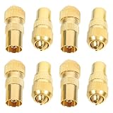 Toddmomy 8 Stück Teiliges Koaxialkabel Adapter Set TV Stecker Kupplung Male Female für Kabelantenne Stabiles Signal und Kompatibilität