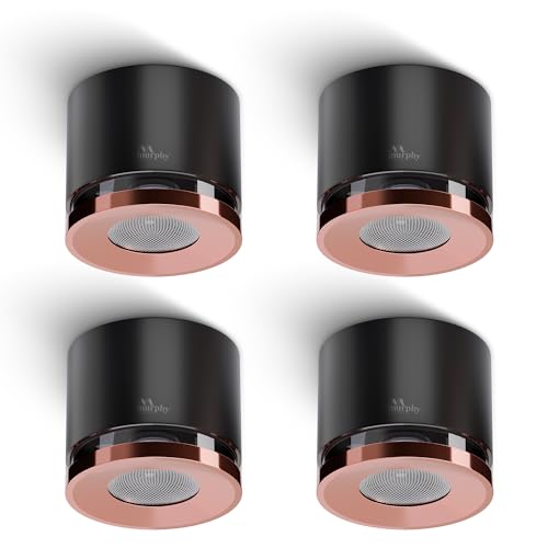 Image of Murphy 3W LED Crystal Surface Mount Light | Warm White | Premium Cylindrical Design | Compact 40mm Height | Efficient Heat Conduction | BIS Approved | 2 Years Warranty | Pack of 4