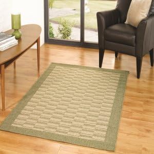 Flair Rugs Florence Raffles Rug, Green, 160 x 230 Cm