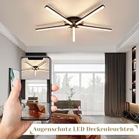 Glitzerlife Deckenlampe LED Warmweiß Wohnzimmerlampe Deckenleuchte 24W – Ansicht 3
