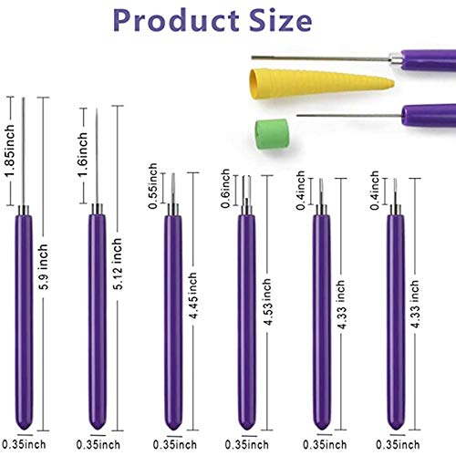 Ferramentas com fenda Kit de Quilling de flores DIY tamanhos diferentes