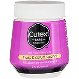 Cutex Nail Polish Remover Twist & Scrub Sponge 2 oz (Pack of 2)