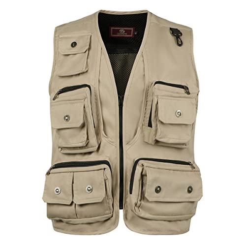 Chaleco safari de hombre con bolsillo múltiple ideal para camping y senderismo 1