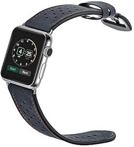 Elobeth Compatible with Apple Watch Band,Leather Band, Genuine Leather Compatible for Apple Wtach Series 3 Series 2 Series 1