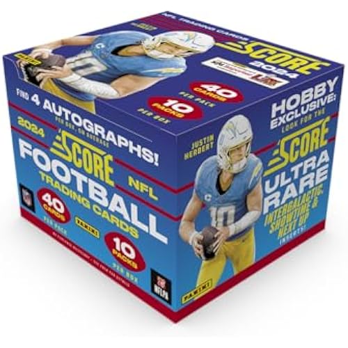 2024 Panini Score Football NFL Trading Card HOBBY Box (4 Autographs)