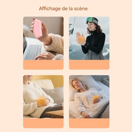 Chauffe-mains rechargeables et chauffes-mains électriques compacts avec USB - 7