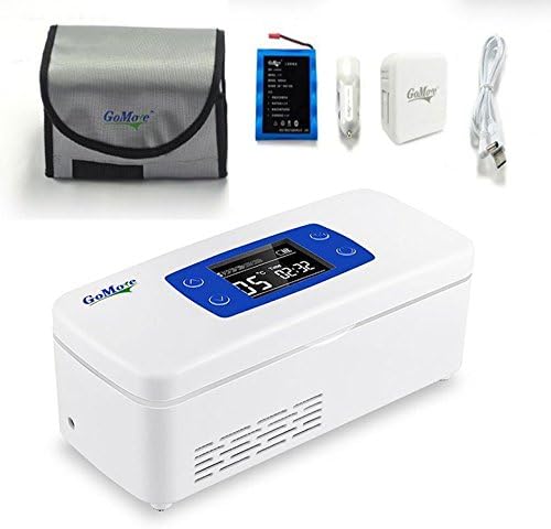 AIJUN Mini Portable 2-8° C Insulin Refrigerator Medicine Storage Freezer Cooler Box Reefer Small Refrigerator for Essential Travel