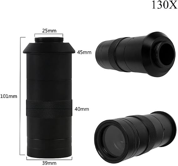 Microscope Accessories Kit 13MP Monocular Microscope Digital Camera Set 130X Or 180X Adjustable Lens Microscope Slides (Color : 13MP HDMI VGA 180X)