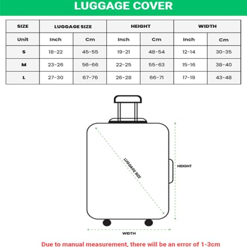 V-DECORPARKS Boston Terrier Luggage Cover - Dog's Face Suitcase Covers For Luggage, Washable Durable Fade-Resistant Suitcase Cover, Luggage Cover Protector Fits 18-32 Inch Luggage, Series 034