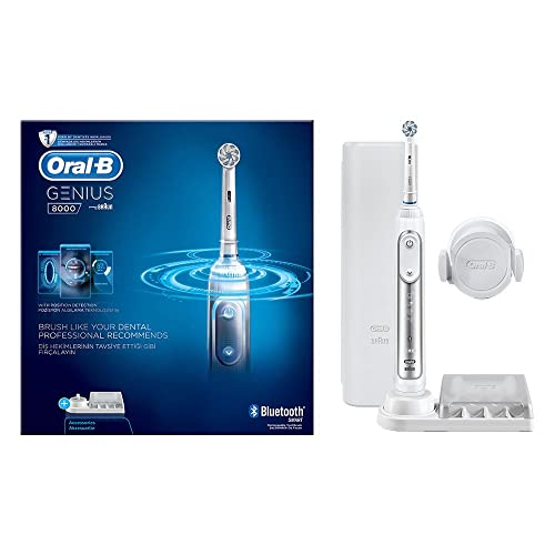 ORAL-B Genius Pro 8000 Electronic Power Rechargeable Battery Electric Toothbrush with Bluetooth Connectivity Powered, 800 g