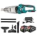 Produktbild ONEVAN Handstaubsauger Akku, 10,000Pa Handstaubsauger Kabellos Auto Staubsauger Stark Handsauger mit 2 4000mAh Akkus, Cordless Vacuum Cleaner für Auto Haus Teppich Tierhaare