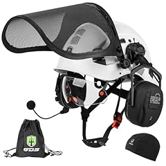 White with Clear Built-in Visor and Mesh Face Shield