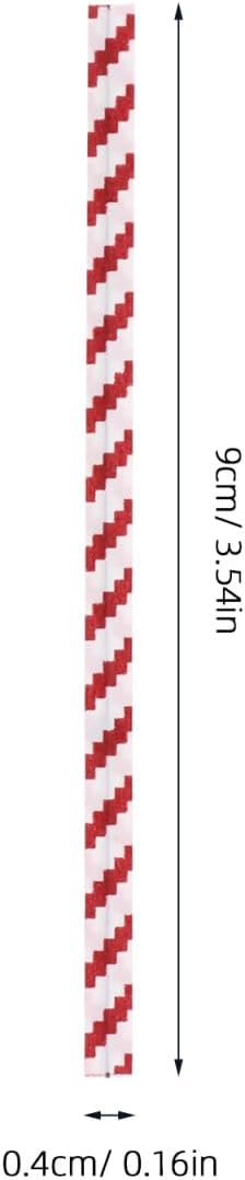 Holibanna 1400pcs Red and White Stripe Tie Ribbons Bread Bag Seals Baking Packaging Closure Ties for Candy Cookie Dessert Bags