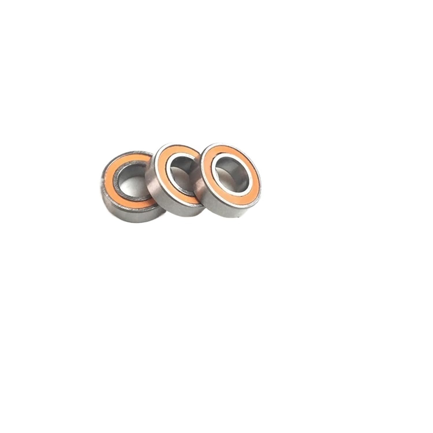 10pcs MR128RS Bearing 8x12x3.5mm ABEC-3 RC Car Truck MR128 RS 2RS Ball Bearing MR128-2RS Orange Seal