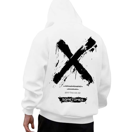 KOG Hoodie für Herren Backprint Sweatshirt mit Kapuze Grafik Drucken...
