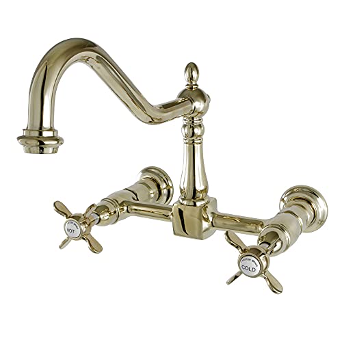 Crazy Clearance Kingston Brass KS1242BEX Essex Bridge Kitchen Faucet, Polished Brass Up To 40% OFF Kingston Brass KS1242BEX Essex Bridge Kitchen Faucet, Polished Brass
