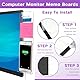 Ruzister 2 Stück Büro-Schreibtisch-Zubehör, Monitor, Memoboard, Computer-Nachrichtentafel, Bürobedarf für Damen/Herren, Computer-Haftnotizenhalter mit Telefon Halter