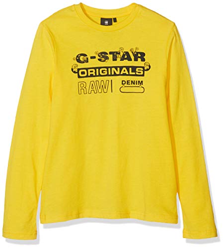 maglietta manica lunga gialla bambino