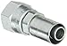 Aeroquip FC9779-0808S Carbon Steel PTFE Crimp Hose Fittings JIC Female Swivel Fitting , Straight, 1/2" ID PTFE Hose, 1/2" Tube Size