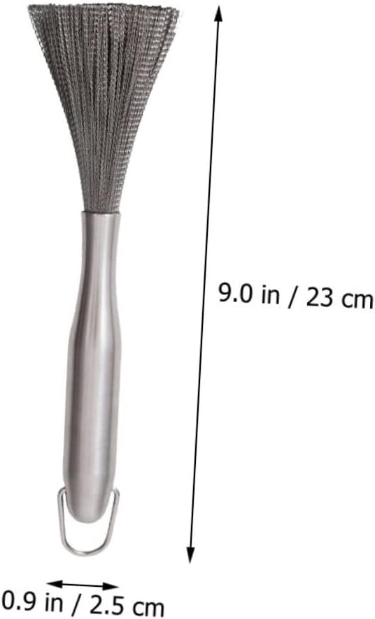 Stainless Steel Pot Pan Cleaning Brush with High Density Firm Bristles Non Scratch Kitchen Scrubber for Multi Surface Stain Removal Comfortable Non Slip Handle for Household Use