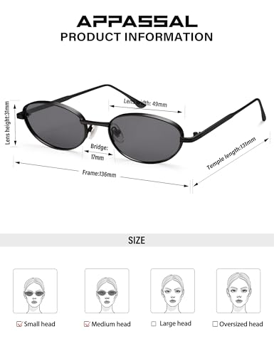 Retro Oval Sunglasses for Women Trendy Classic Shades Y2k Sunnies AP3747