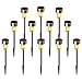 Solar Lights Outdoor, Stainless Steel Waterproof Outdoor Lights - 12Pack, LED Landscape Lighting Outdoor Solar Lights Solar Powered Lights Solar Garden Lights for Pathway Walkway Driveway Yard & Lawn