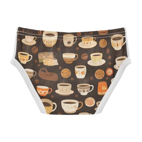 KLL Coffee Vintage Little Boys Pure Cotton Briefs Underwear Cute Undies2