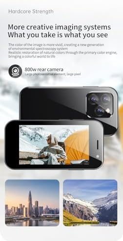 4G Mini Smartphone XS14 Pro 3.0" Android 9.0 Dual SIM Face ID Dual Camera WiFi Bluetooth Hotspot GPS OTG Unlocked Mobile Phone (Black, 3GB RAM 64GB ROM) 5 41mLaoG058L. AC