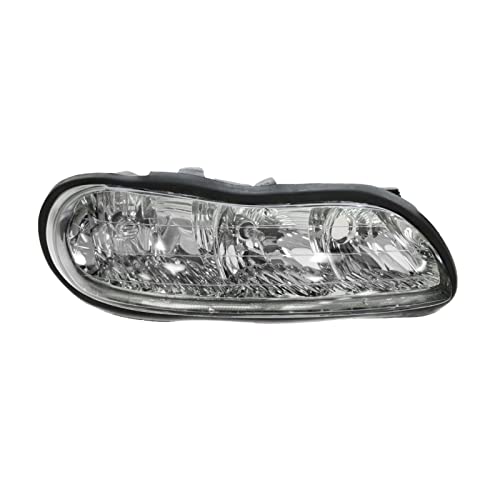AM Autoparts Headlight Assembly Compatible With 2004-2005 Chevrolet Classic 1997-2003 Malibu 1997-1999 Oldsmobile Cutlass Passenger Side