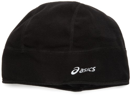 ASICS De-Luxe Fleece Running Beanie Cap,Black,L/XL