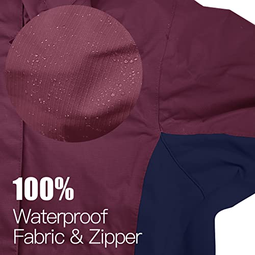 Image of Girls Boys Rain Jackets, Lightweight Waterproof Kids Rain Coats with Hood Windbreakers for Kids