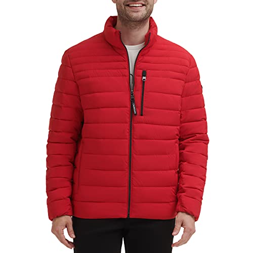 Calvin Klein Men's Classic Packable Down Jacket, Deep Red, XX-Large