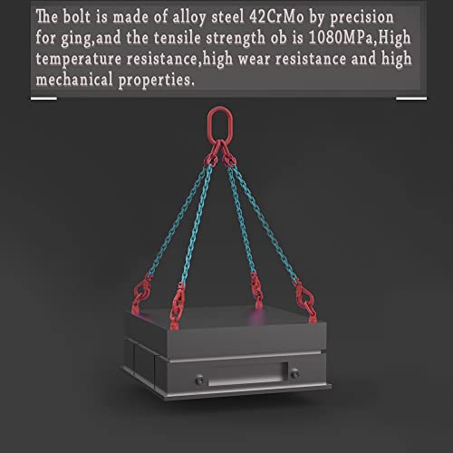 4Pcs M12 X 18 0.5Ton-1Ton G80 Swivel Eye Bolt Alloy Steel Material 360° Rotation Hoist Ring Heavy Duty Large Carrying Capacity Eye Bolt Tensile Strength Ob Is 1080Mpa #TOP7