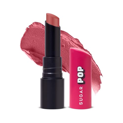 Image of SUGAR POP Ultrastay Transferproof Lipstick | 100% Transferproof | Waterproof Matte Lipstick | Vitamin E | 4 gm - 05 Rustic Rose