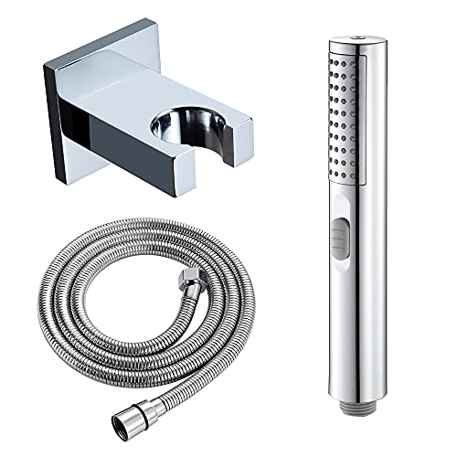 Pommeau de douche haute pression contre le manque de pression eau calcaire noir