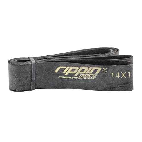 Rippin Moto 14" x 1" Motorcycle Rim Strip with Valve Stem Hole