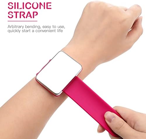 Healifty Silicone Wrist Strap Magnetic Pin Holder Bracelet for Salon Shop Sewing Hairstyling Supplies